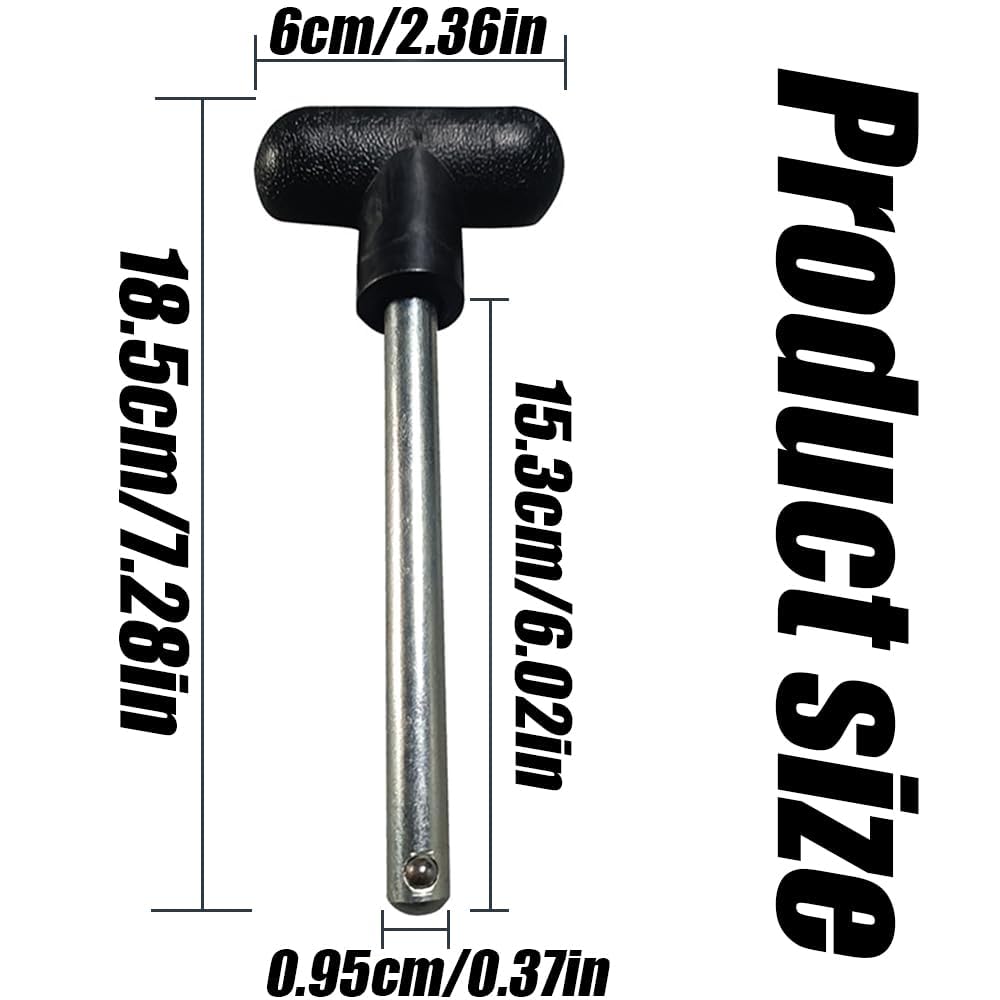 Weight Stack Pin, Heavy Duty Pin Tensile 3/8 Inch Diameter 6 Inch Locking Space, Universal Workout Equipment Weight Stack Selector Pin or Home Gym Exercise Machine Accessories, 1Pack