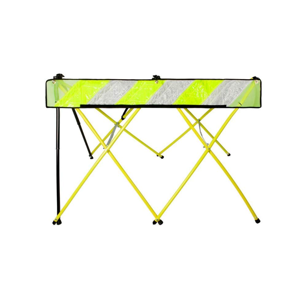 Flex-Safe - Flex-Safe Safety Barriers, Portable Expandable Barricade 5 ft Traffic Barricade Parking Barrier Folding Security Gate Scissor Gate Traffic Cones Alternative High Vis Yellow