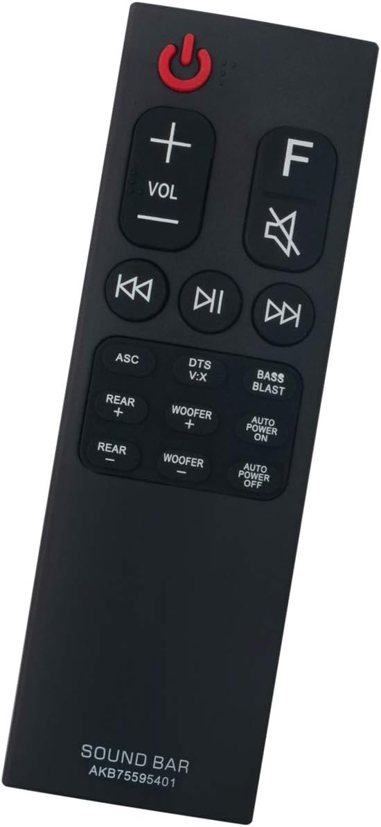 ZdalaMit AKB75595401 SK5R SK5Y SKM5Y SPK5B-W AKB75515305 AKB75595402 Sound Bar Replace Remote Control Applicable for LG