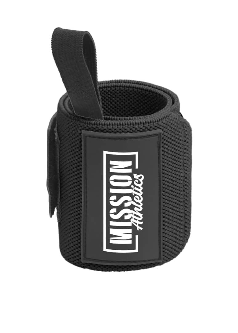 Mission Athletics Wrist Wraps for Weightlifting - 18” Premium Wrist Straps for Weightlifting With Thumb Loops, Best Gym Wrist Wraps for Lifting Weights, Bench Press & Powerlifting - For Men and Women
