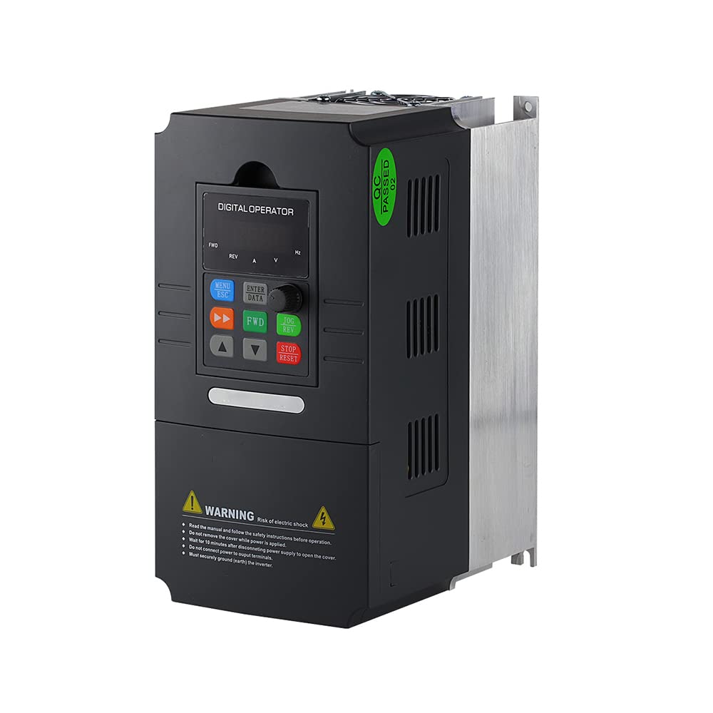 ATO 5hp Three Phase Output VFD Variable Frequency Drive, 240V 3.7 kW 3-Phase Input Output VFD Inverter for Three Phase AC Motor(240)