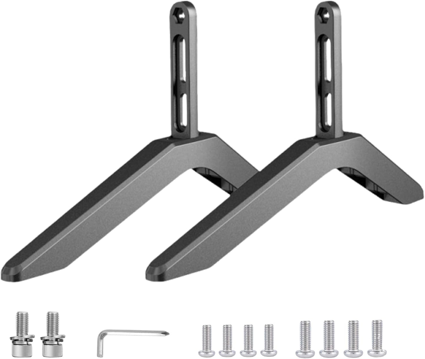 Generic 3265 Inch TV Base Feet Universal Stand Legs, Adjustable Support Brackets, Heightening Mount | Stable Upgraded