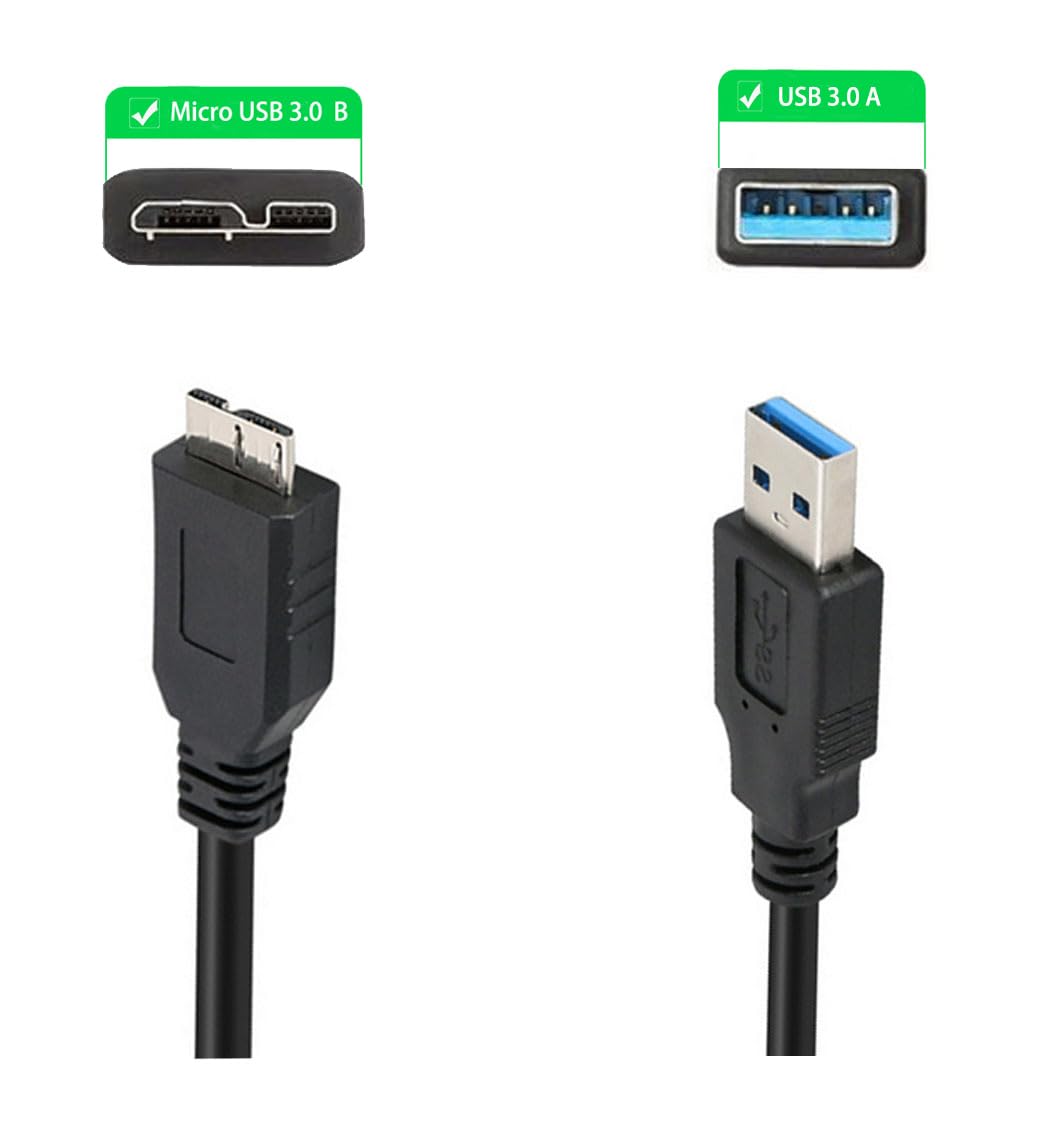 SVOVETE 3.0 S5/Note 3.USB 3.0 Transmission.(1 USB Micro B Cable,External Hard Drive Cord Compatible