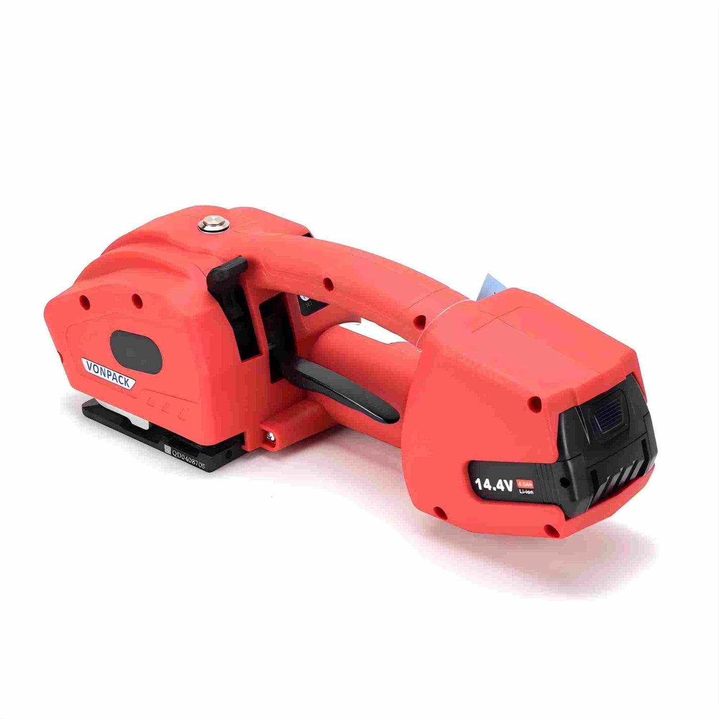 VONPACK Electric Strapping Machine with Digital Display Screen, Strapping Tool for Width 1/2-2/3 inch 1X4000mAh Battery Handheld Banding Tool for PP PET Packaging Machine for Carton Pallet Wood