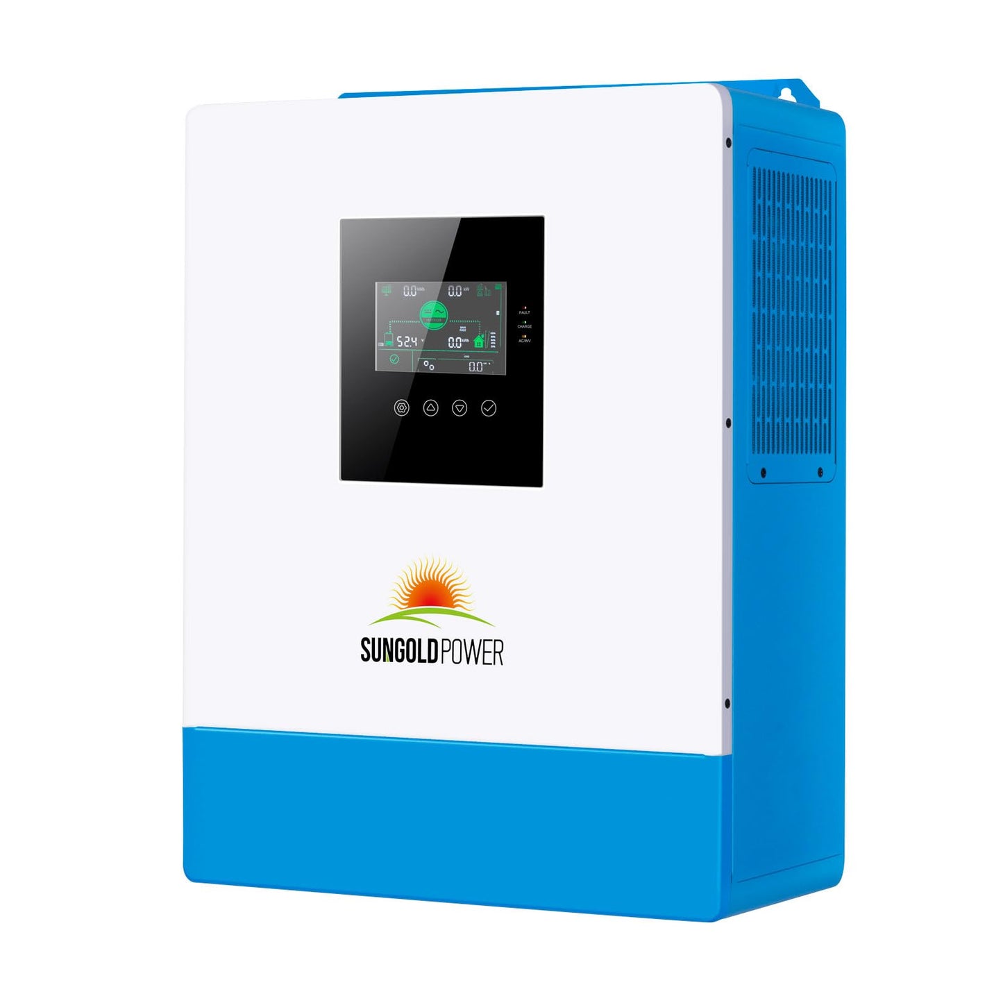 SUNGOLDPOWER UL1741 5000W DC 48V Pure Sine Wave Solar Inverter,120Vac output,100A MPPT Solar Charger and 40A AC Battery Charger,All In One Solar Inverter for Back up,Off Grid system (Support Parallel)