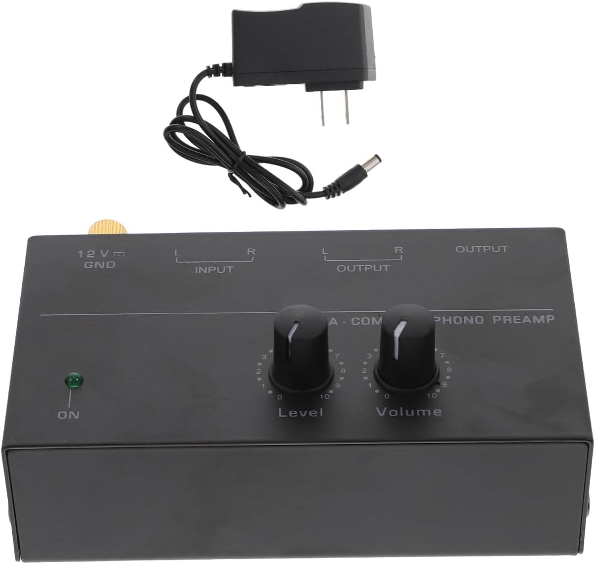 4.05X2.24X1.18In POPETPOP Turntable Preamp Electronic Audio Phonograph Preamplifier with Low Noise Stereo Amplifier