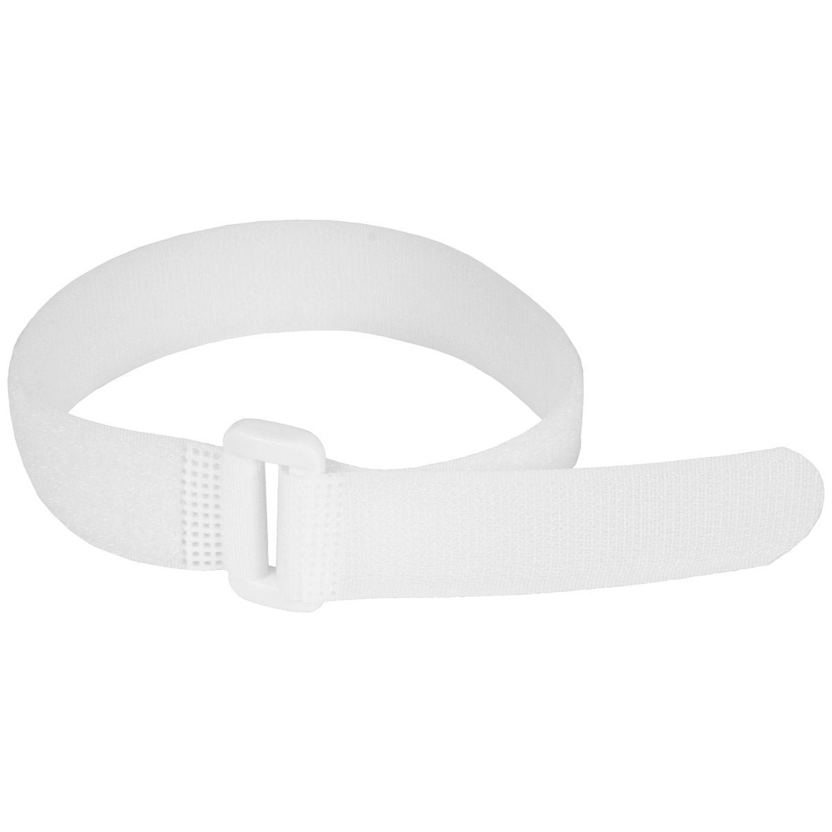 ENVISIONED Reusable Cinch Straps 1.5" x 15" - 10 Pack, Multipurpose Quality Hook and Loop Securing Straps (White)