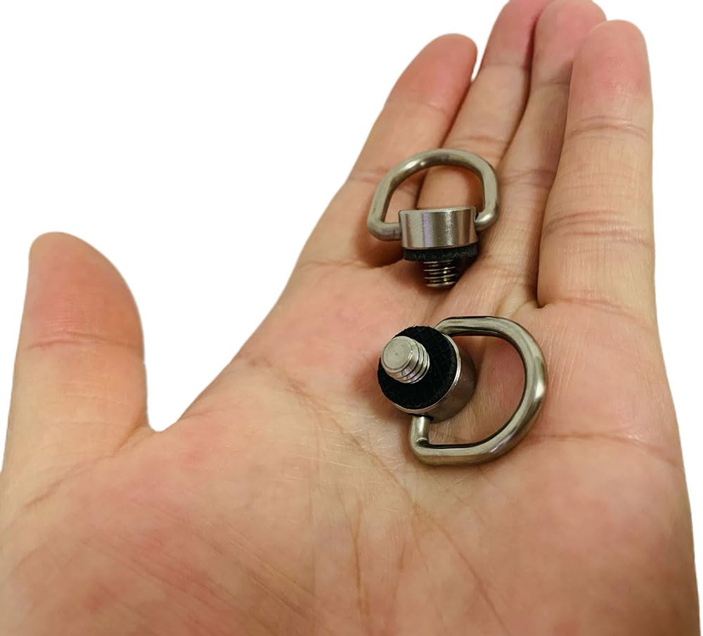 Wvkzuc 2-Pack 1) Stainless Steel Camera Mounting Screws with Rubber Washers Stainless Steel Ring Screw - for Selfie