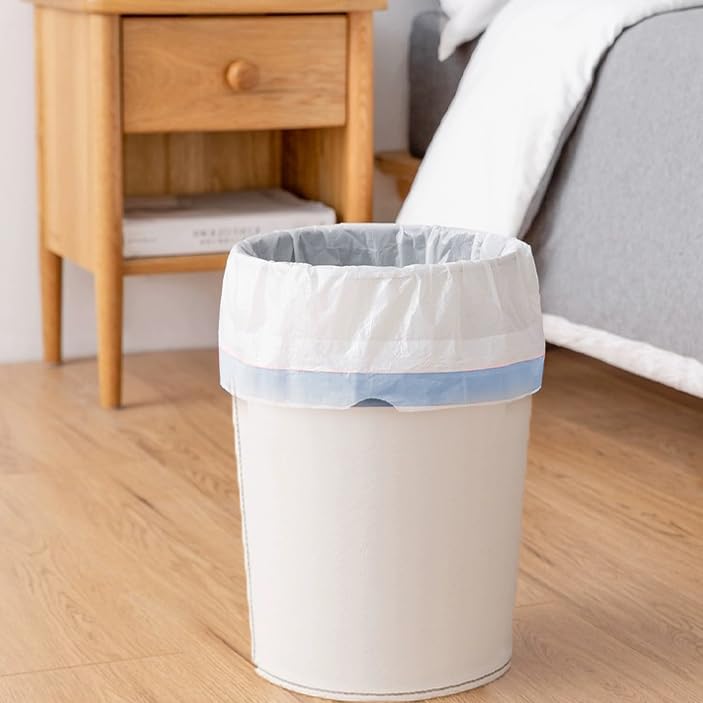 Small Trash Bags - 4 Gallon Drawstring Garbage Bags | Tear-Free Unscented White, 57 Count