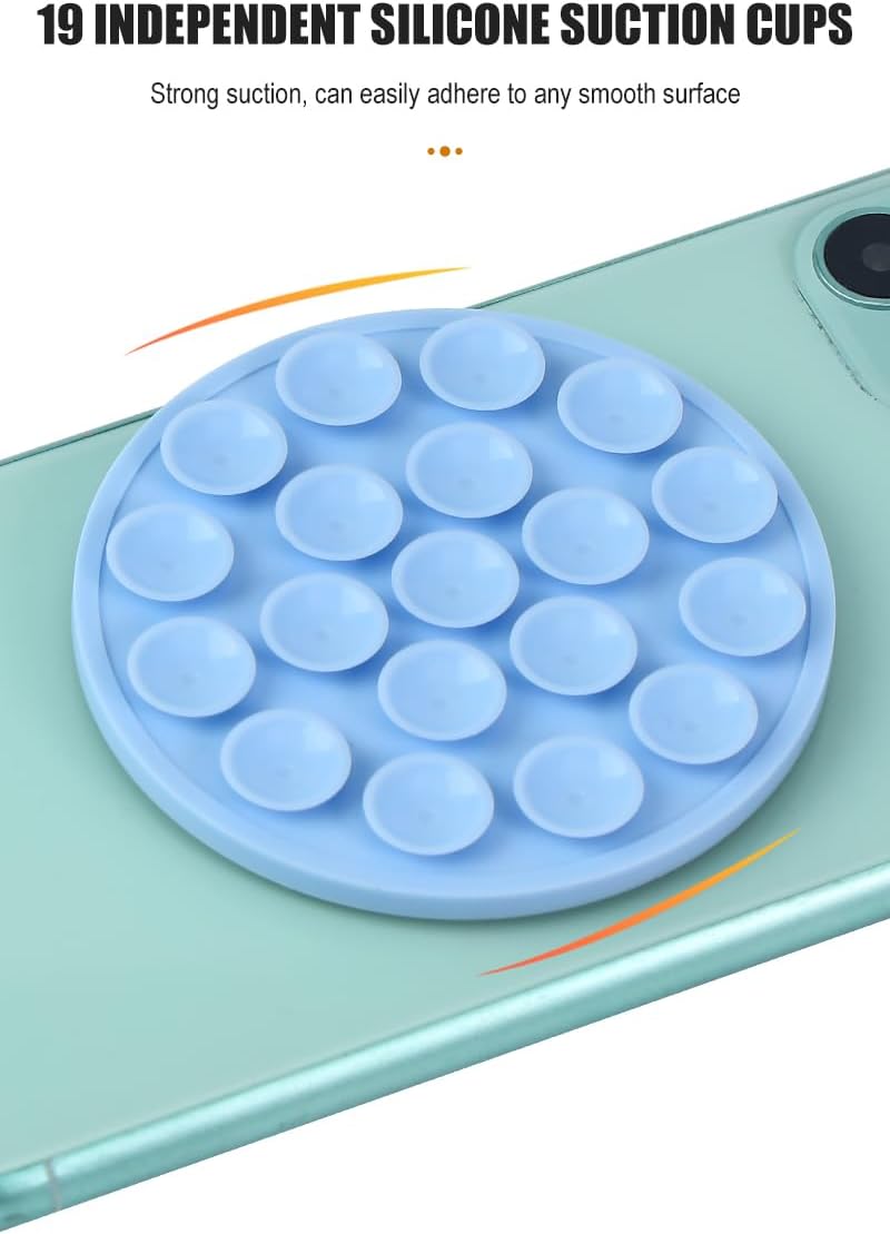BSSZRYLT 1 Pack Magnetic Silicone Phone Holder with Suction Cup, Phone Stand Grip for Hands-Free Use, Bubble Texture