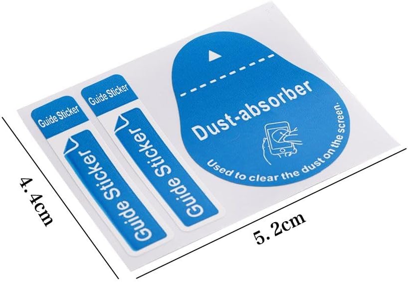 generic 50/100/200pcs Phone,2.05'' 1.73''(50pcs) Dust Removal Stickers Screen Cleaning Decals Dusting Stickers