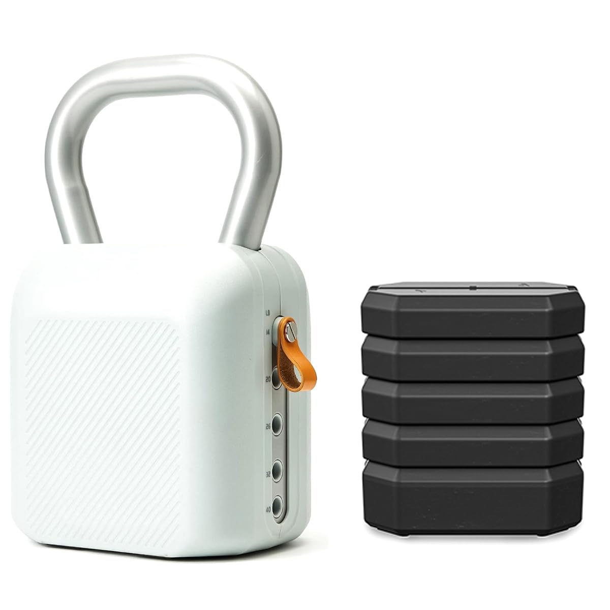 Adjustable Kettlebell Set，6-in-1 Quick Weight Change 8.5-40lb, Kettle Grip，Space-Saving Design for Home Gym Combo, Suitable for Strength Training