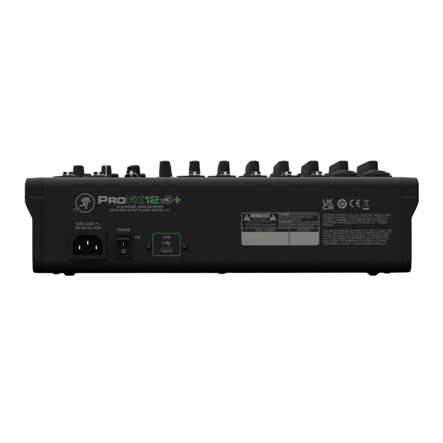 Mackie ProFX12v3+ 12-Channel Professional Analog Mixer with USB, Onyx Mic Preamps, GigFX Effects Engine, and Bluetooth