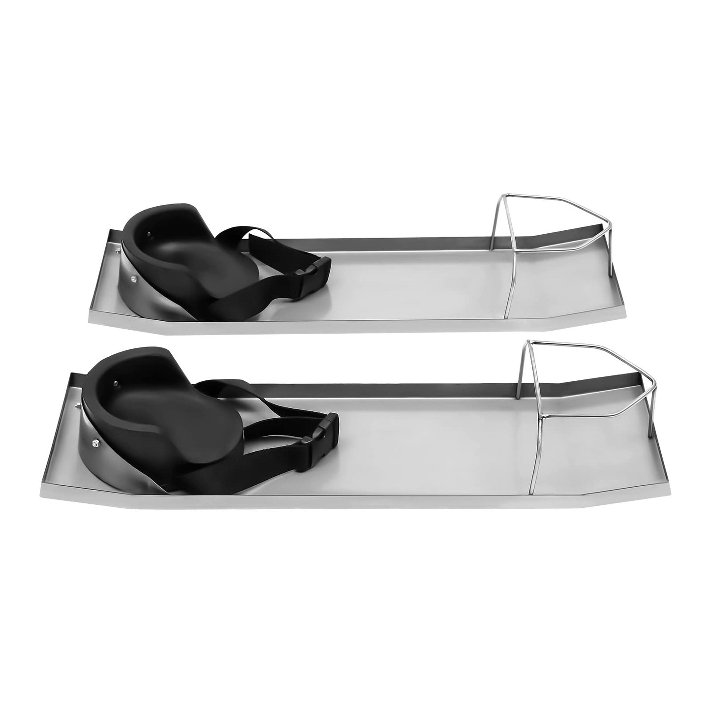 Futchoy 30'' x 8'' Kneeler Board Stainless Steel Kneedboards Concrete Sliders Pair Moving Sliders w/Concrete Knee Pads & Board Straps for Concrete Finishing