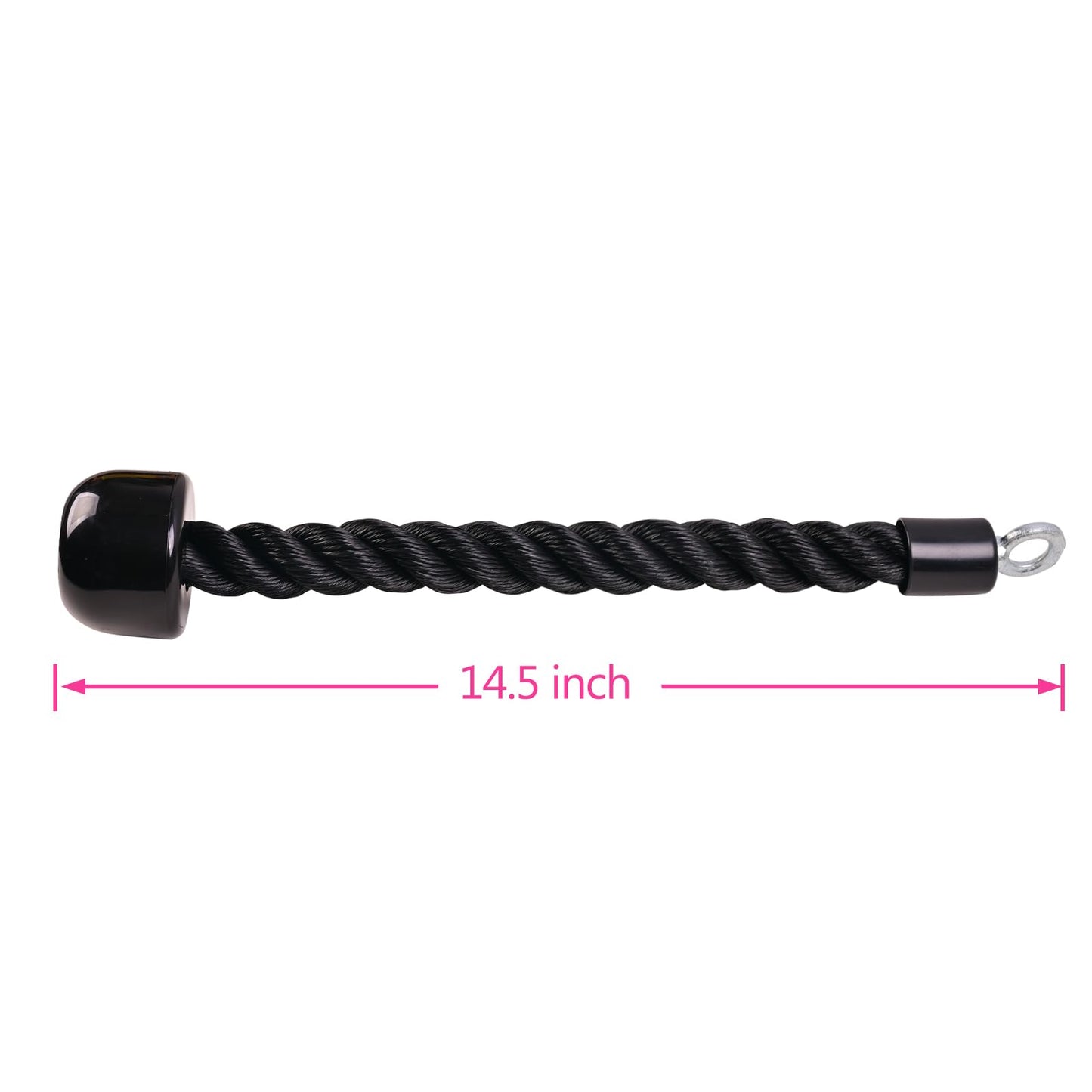 Heavy Duty Tricep Rope Compatible with Pulldown Bowflex Cable Machine, Easy to Grip & Non Slip Cable Attachment Ideal for Home Gym Pull Down System