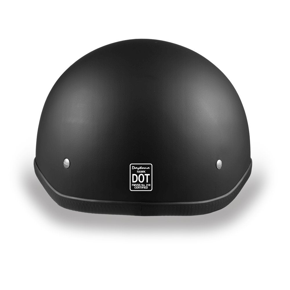 Daytona Helmets Half Shell Hawk Motorcycle Helmet | DOT Approved | Lightweight, Durable Protection with a Bold Edge-Built for Thrill-Seekers | Ride with Attitude and Assurance Every Mile