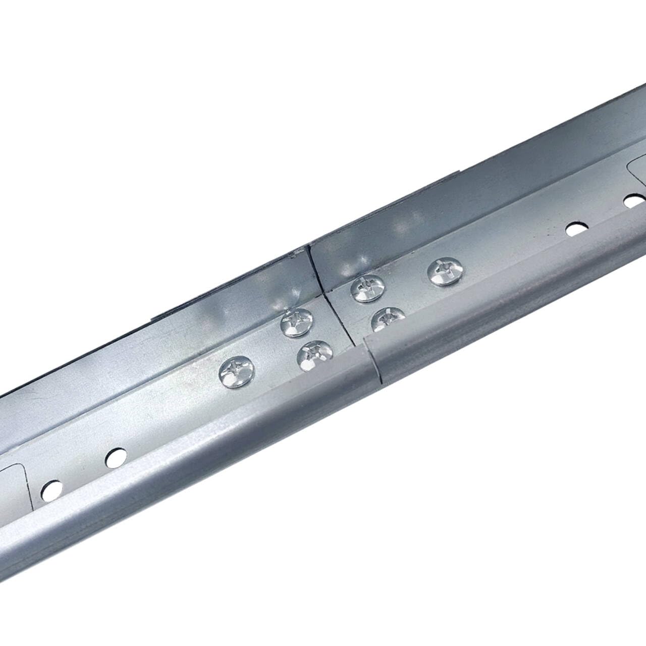 Garage Door Vertical Track Replacement,76 Inch Spliced Track for Garage Doors, Galvanized Steel Hardware Tracks for Left and Right Vertical Brackets, Compatible with 2 Inch Rollers
