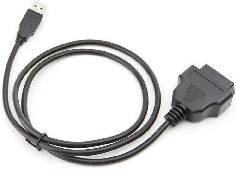 WSDMAVIS 1 16 OBD2 Pcs Pins Extension Cable to USB Female Port Charging Adapter Cables Connector for Car Extension Cord