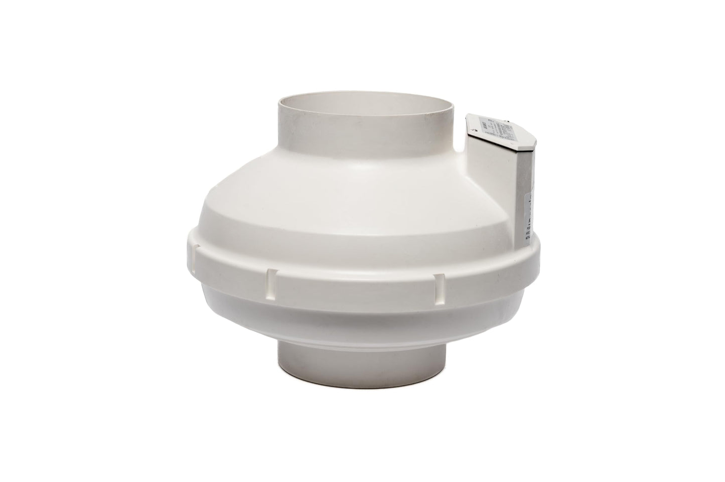 Festa AMG Legend Extreme EC Radon Fan - Quiet and Energy Efficient 571 CFM Radon Mitigation System Inline Fan - 6" Electric Waterproof Inline Duct - Sturdy Glass Reinforced Poly-Resin White