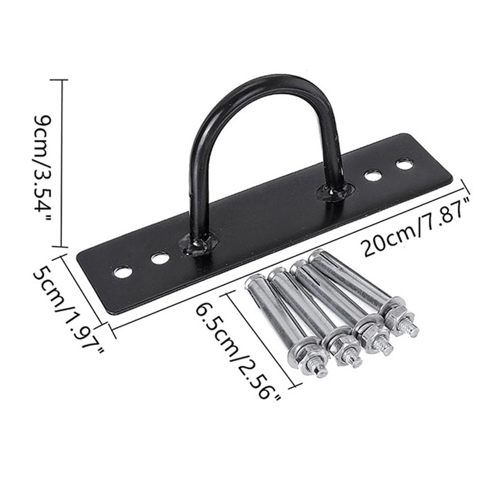 CHICBI Battle Rope Wall Mount Kit, Gym Rope Holder Hanging and Storage Hook,Heavy Duty Body Weight Strength Training Bracket, Yoga Swings Ceiling Mount Anchor