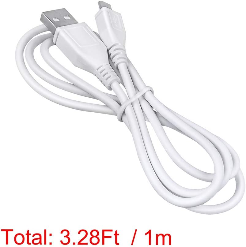 3.3ft H1n ABLEGRID White Micro USB Power Cable Charger Cord Lead Plug for Zoom Handy Recorder Worldwide