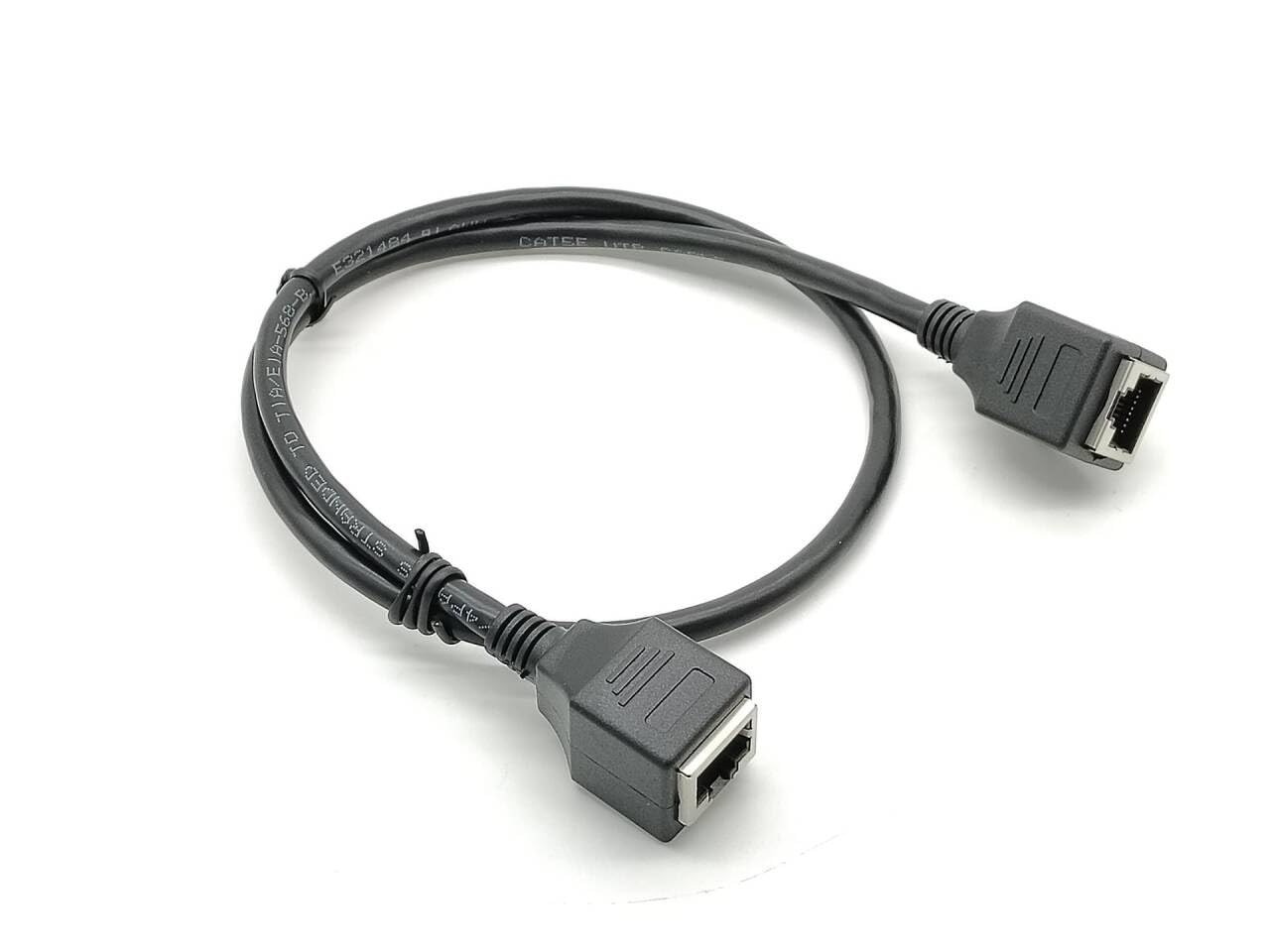 RJ45 60CM Elecbee Ethernet LAN Cable Female to Female Network Extension Cord Double Connector, Compatible