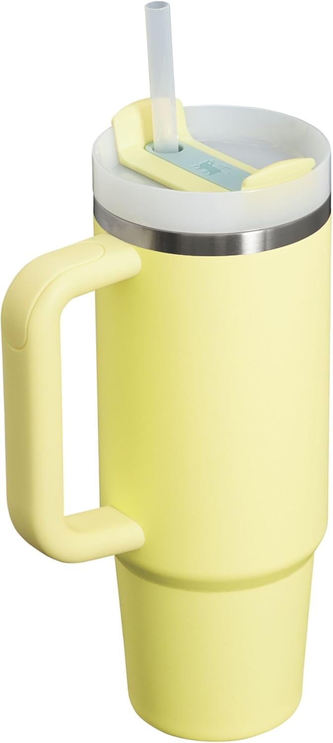 STANLEY Quencher H2.0 Tumbler - 30 oz Insulated Stainless Steel with Handle & Straw | BPA-Free Pomelo
