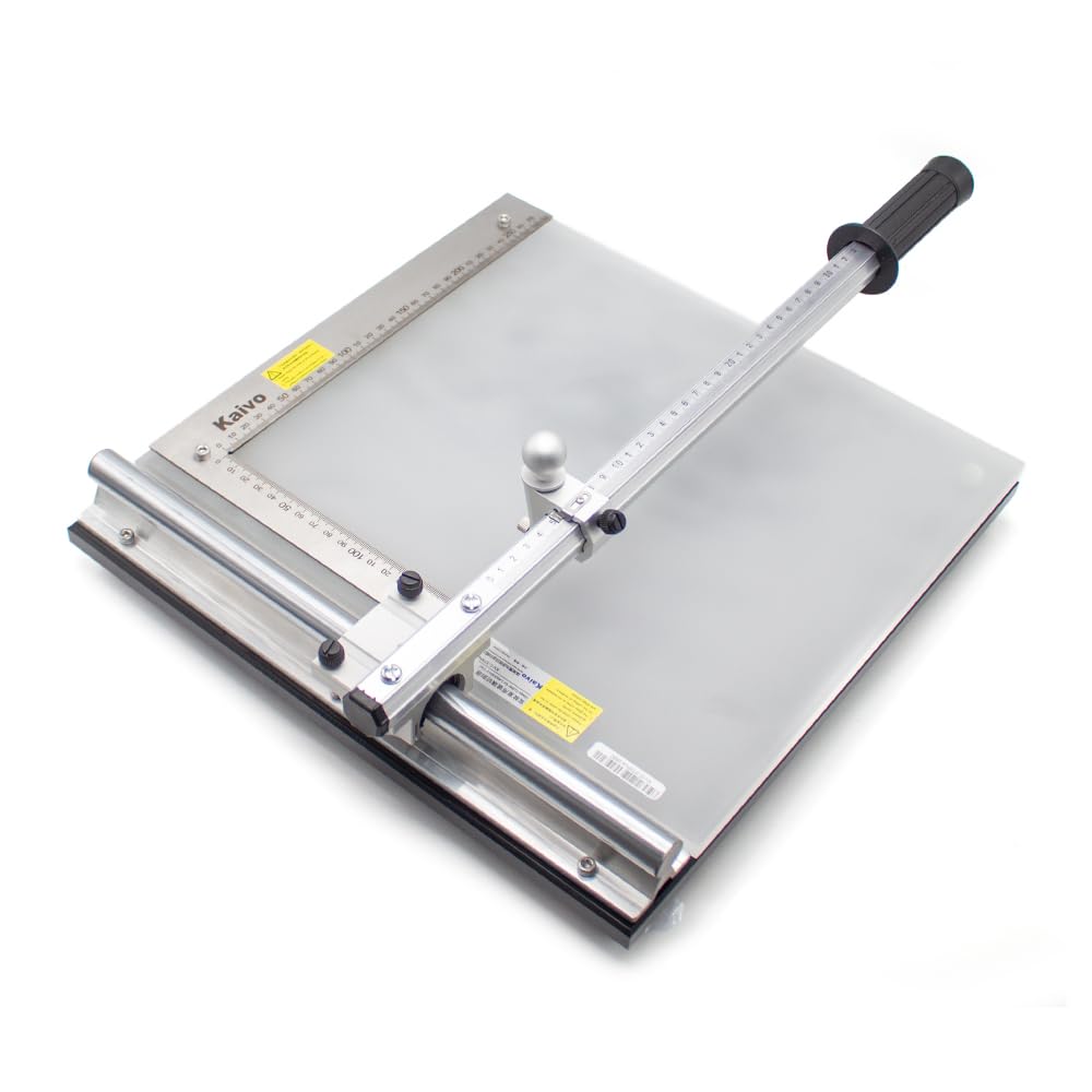 LeTkingok Glass Cutter Laboratory Use Glass Cutter Manual ITO Glass Based Silica Gel Board Cutting Machine 28x33CM (KVC370 Plus)