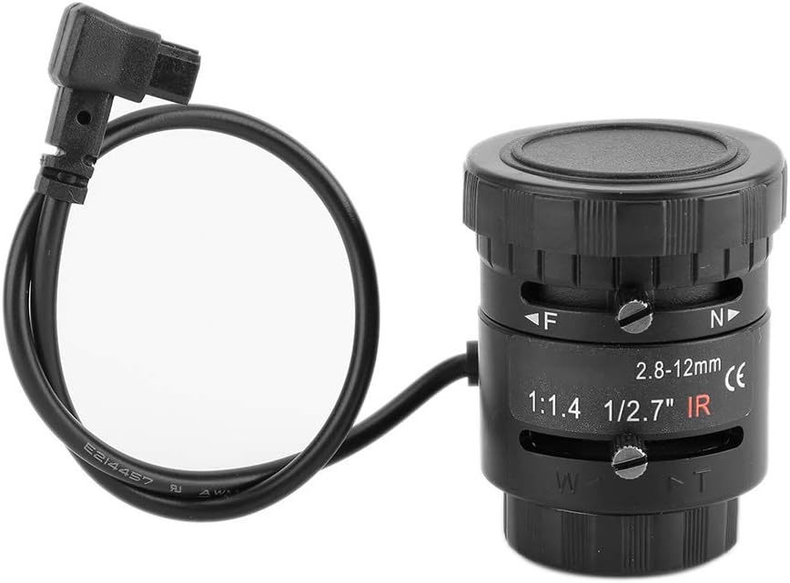 Mimdixy 3MP 2.8-12mm Camera Lens,HD Auto Aperture Zoom Focal Length Security Camera Lens High Definition Low Distortion