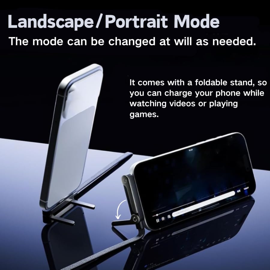 2 1 240W 2026 Sideways Phone Charger, in Invisible Holder Charger Cable, Braided Fast Charge Cable with Built-in Phone
