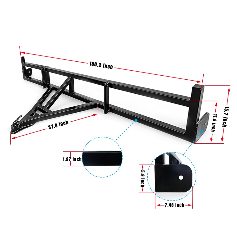 AvmrLc Upgraded Shipping Container Tow Bar Kit, New Material Shipping Container Truck Towing, Split Design for Easy Storage, Suitable for 20ft - 40ft Containers