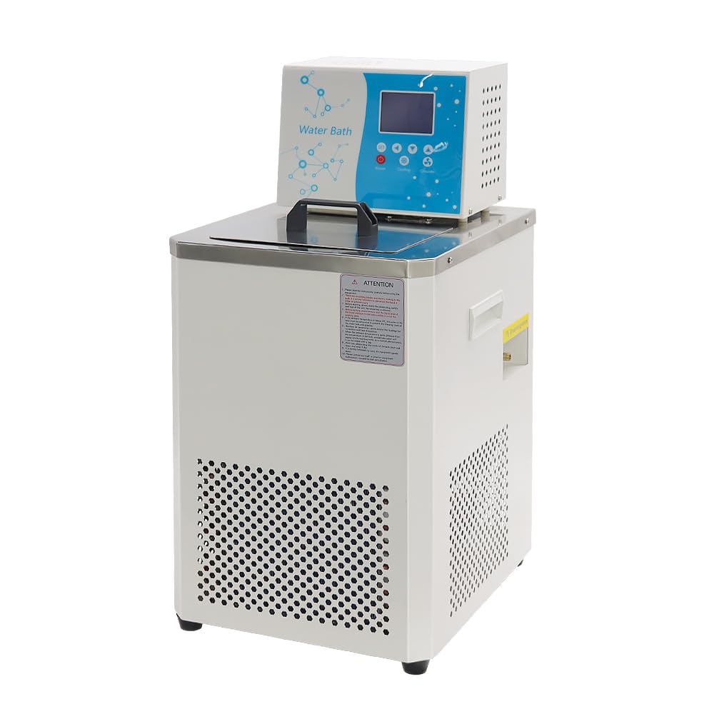 US In Stock -40℃ ~100℃ Laboratory Chiller Circulator 6L Chiller Lab Low Temperature Cooling Liquid Circulator Pump Chiller Lab Recirculating Chiller Water Bath Recirculating Water Cooling Chiller,110V