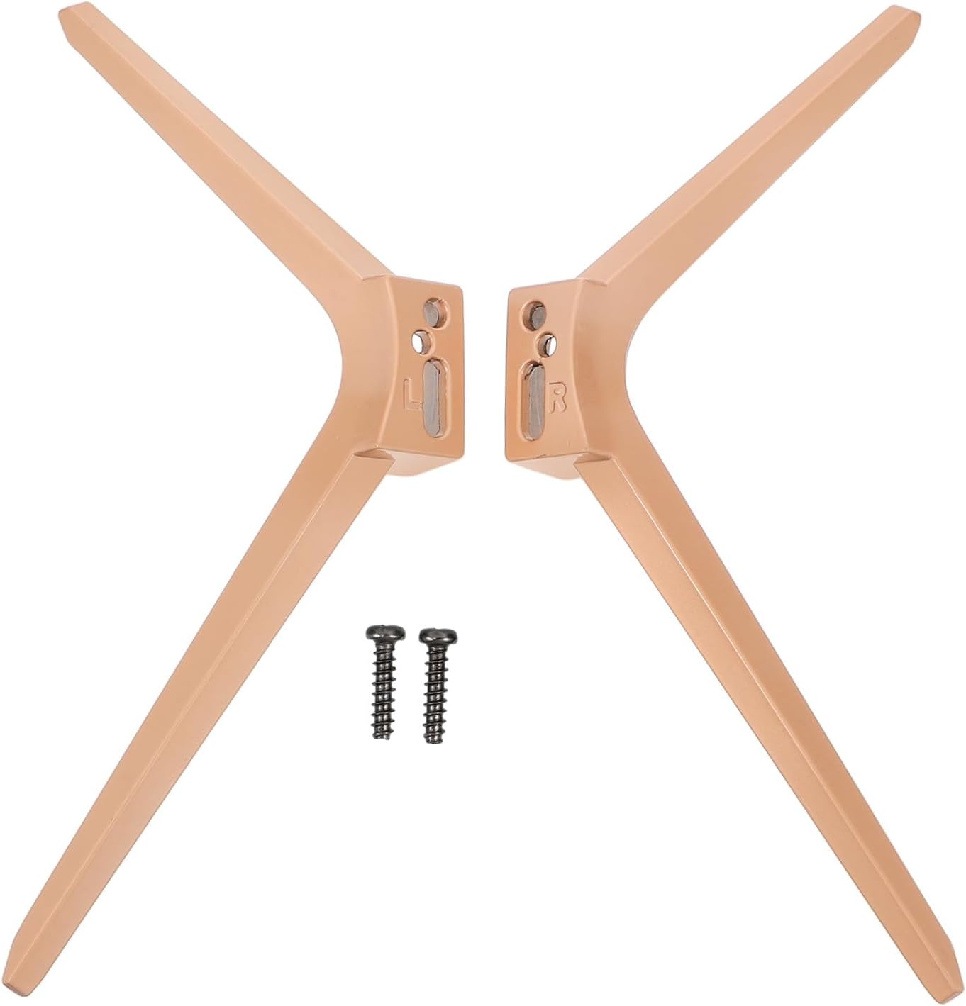 VOSAREA 1pair Tv Stand Legs Adapter for Small Spaces Sturdy Tabletop Mount for Corner Use Easy Installation Stylish