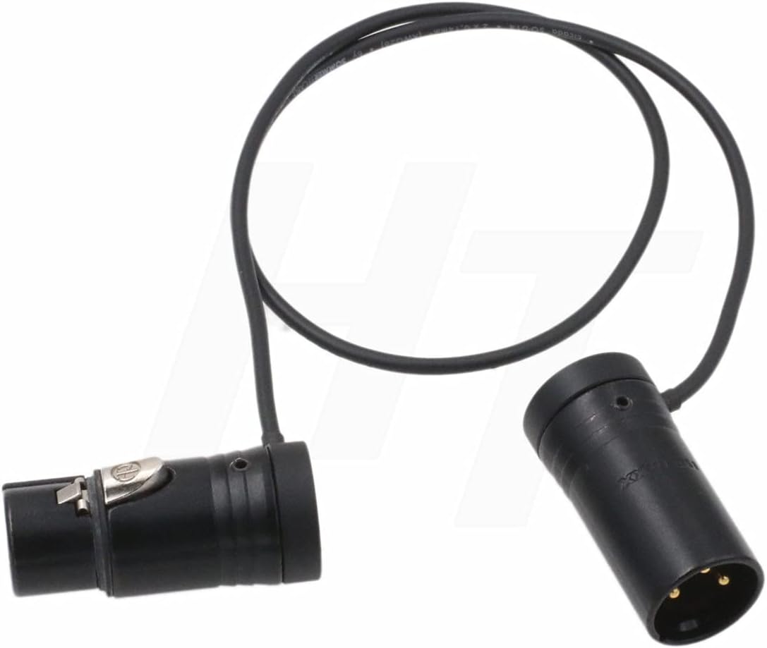 3 888 633 20" Audio Cable Low-Profile XLR Pin Male to Female for Mic Camera Sound Devices Zaxcom Zoom Audio Recorder