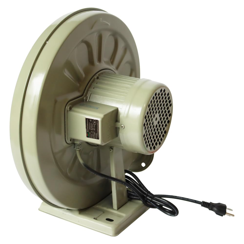PreAsion 110V 550W Centrifugal Medium Pressure Blower, Electric Forge & BBQ Air Blower with 2.3kPa Wind Pressure, Low Noise Copper Motor for Fire Pits, Fireplaces and Outdoor Use