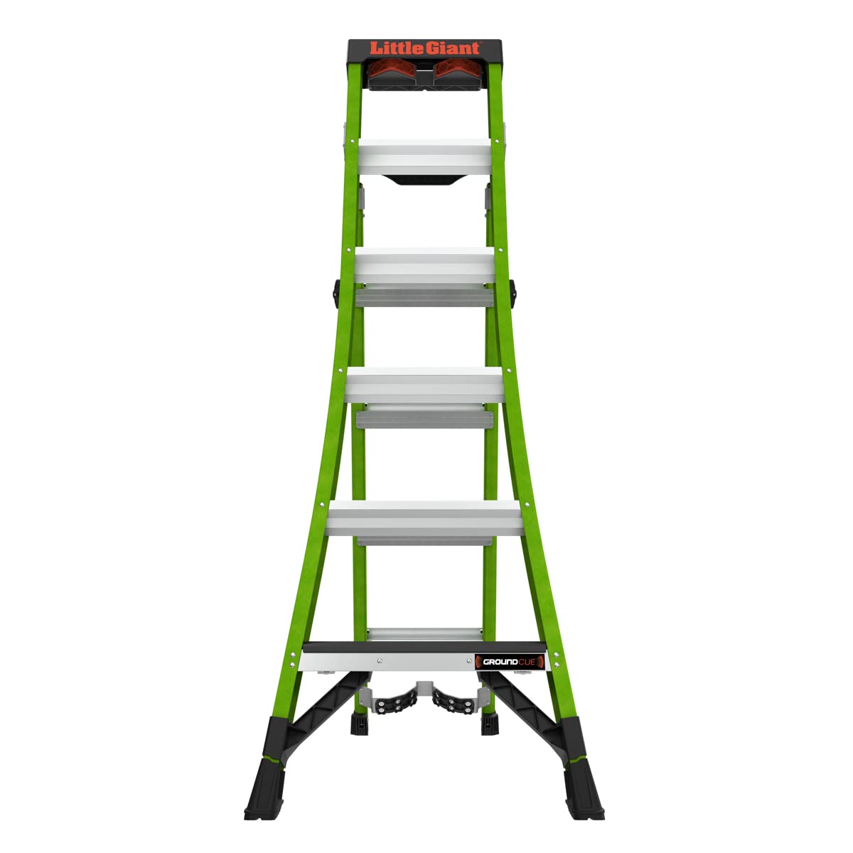 Little Giant Ladders, King Kombo 2.0 XT, Industrial, M6, 6 Ft. A Frame, 10 Ft. Extension, Fiberglass, Type 1AA, 375 lbs Weight Rating, (13936-071), Hi-viz Green