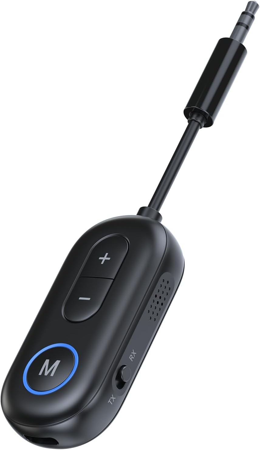KAIY 3.5mm Airplane Bluetooth Adapter for Headphones, Bluetooth Transmitter for TV to Headphones, Car Adapter