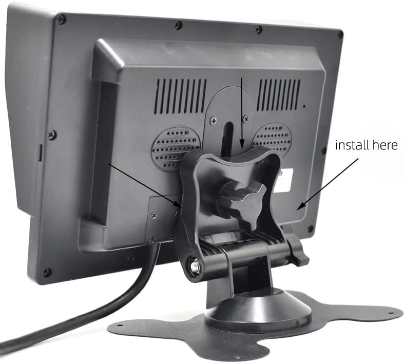 ThtRht 2 Pack 7 9 Inch 1/4-20 Car Monitor Mount Stand Bracket Holder for TFT LCD Display Screen Thread Rear View