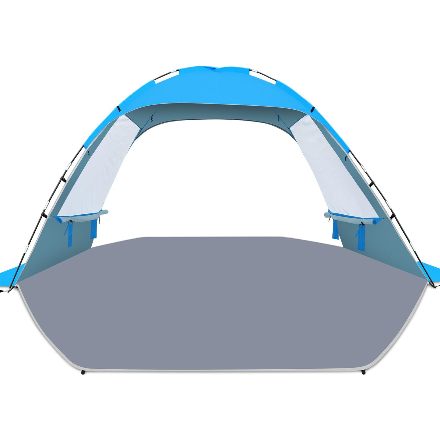 Gorich Beach Tent Sun Shelter for 3/4/6/8/10 Person with UPF 50＋ UV Protection, Lightweight & Easy Setup Beach Shade Canopy, Portable Beach Shade Tent Beach Cabana