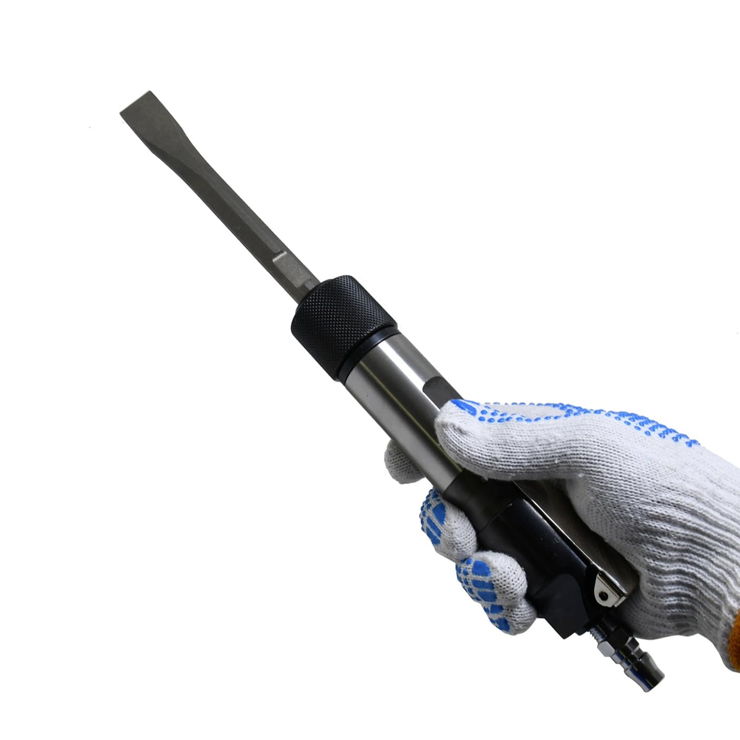 Pneumatic Chipper Hammer With Extended Chisel Air Flux Straight Shovel Chisel Set For Rust Removal Demolition Auto Body Work Concrete Demolition Weld Slag Removal Masonry Surface Prep