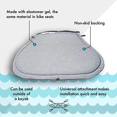 Cascade Creek Cushioned Seat Pad by, Gel Seat Pad for Kayaks and Kayak Accessories, for Outdoor Watersports and Recreation