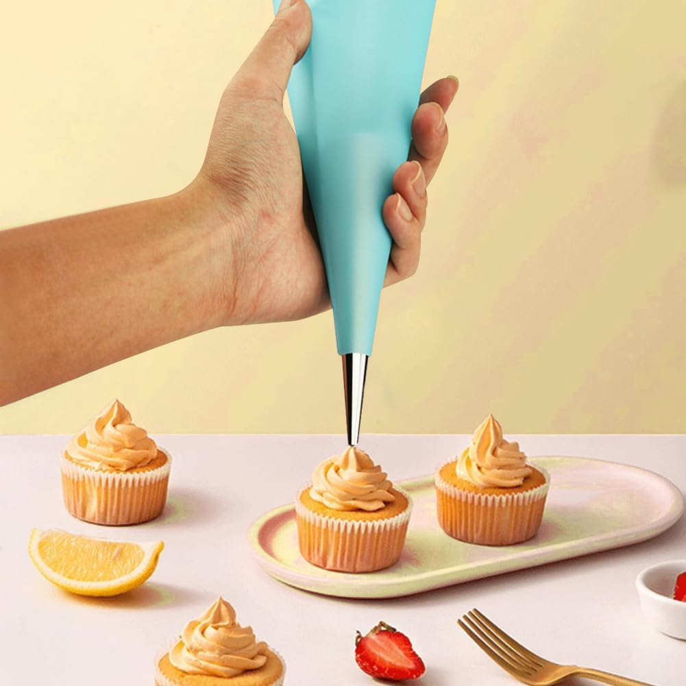 Skiennix 35-Piece Cream Horn Mold Set - Includes Cone & Tubular Baking Molds, Puff Nozzle Tip, Stainless Steel Cannoli Forms