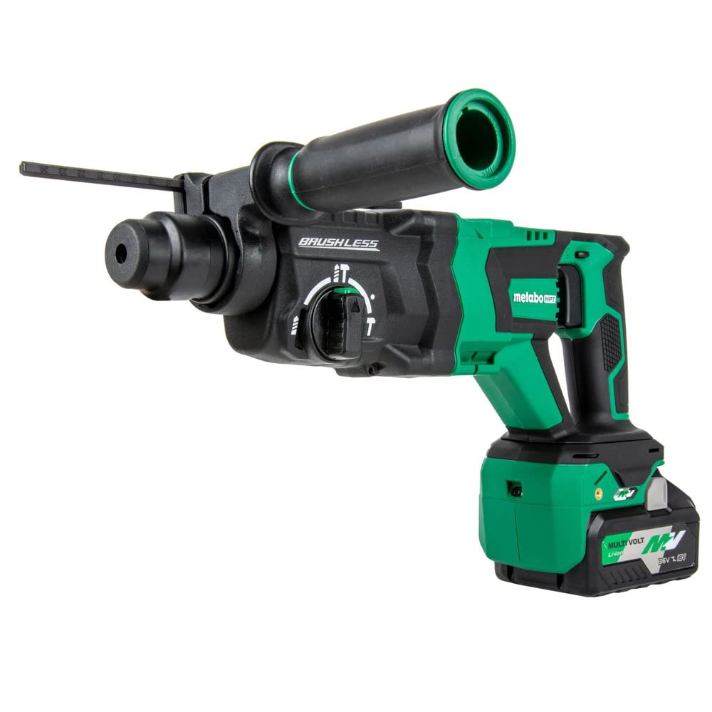 Metabo HPT 36V MultiVolt™ Cordless Rotary Hammer Kit | SDS PLUS | 1-1/8-Inch | D-Handle | Includes 36V - 4.0Ah MultiVolt™ Battery | Reactive Force Control | DH3628DD
