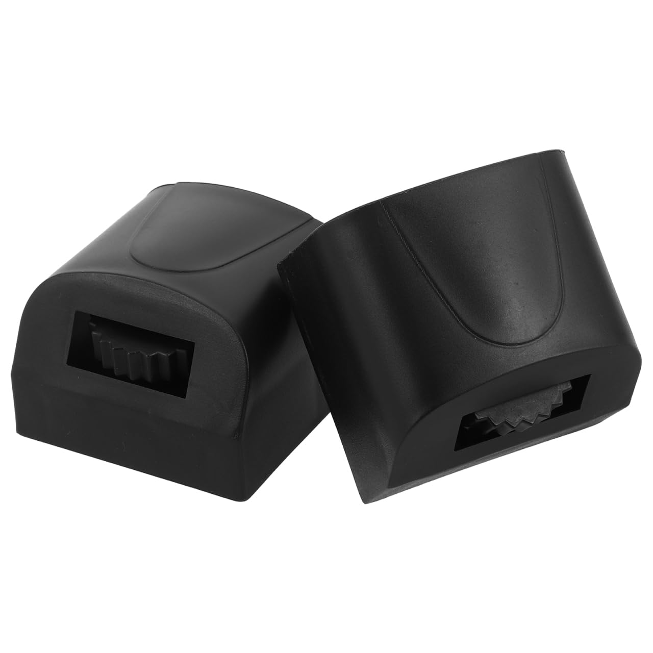 DECHOUS 2Pcs Fitness Equipment Foot Covers Non-Slip Plastic End Caps for Indoor Cycling Bikes High Density Noise Reduction Floor Protectors Gym Accessories