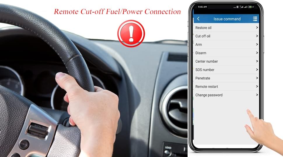 Reiwour 4G Hard Wired GPS Tracker for Vehicles One Month Subscription Included Hardwired Car Tracker Device