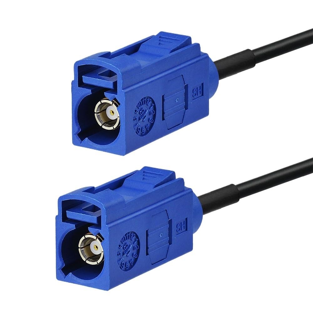 VSVAKHXC RG174 1.5M Fakra C Ja-ck to Female Straight Pigtail Feeder Cable Assembly for Telematics or Navigation
