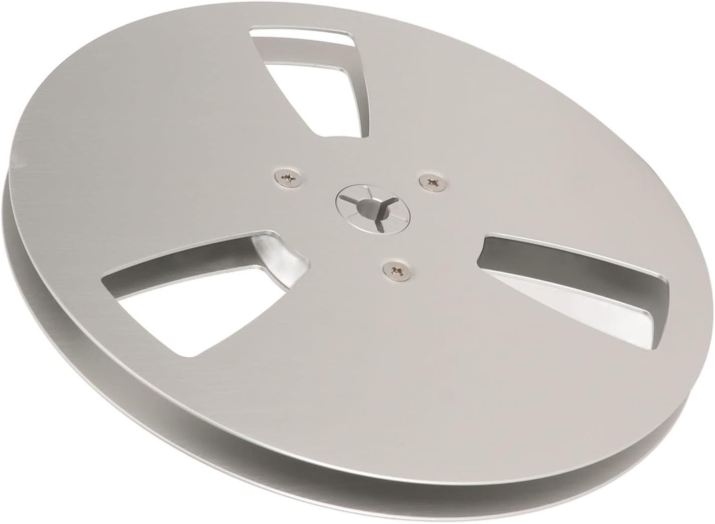FOLOSAFENAR 1/4 Inch 7 Inch 3 Hub Empty Reel to Reel Take-up Reel - Universal Holes Aluminum Alloy Opening Part, Low
