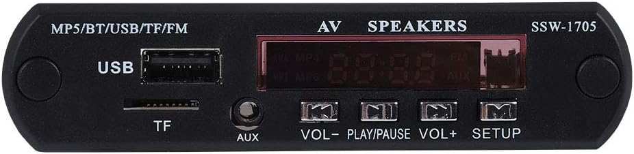 Zopsc MP5 Set-top Player Bluetooth SSD Stereowith LED/FM Radio/Remote Control, Support TF Card, AUX Input, USB Devices