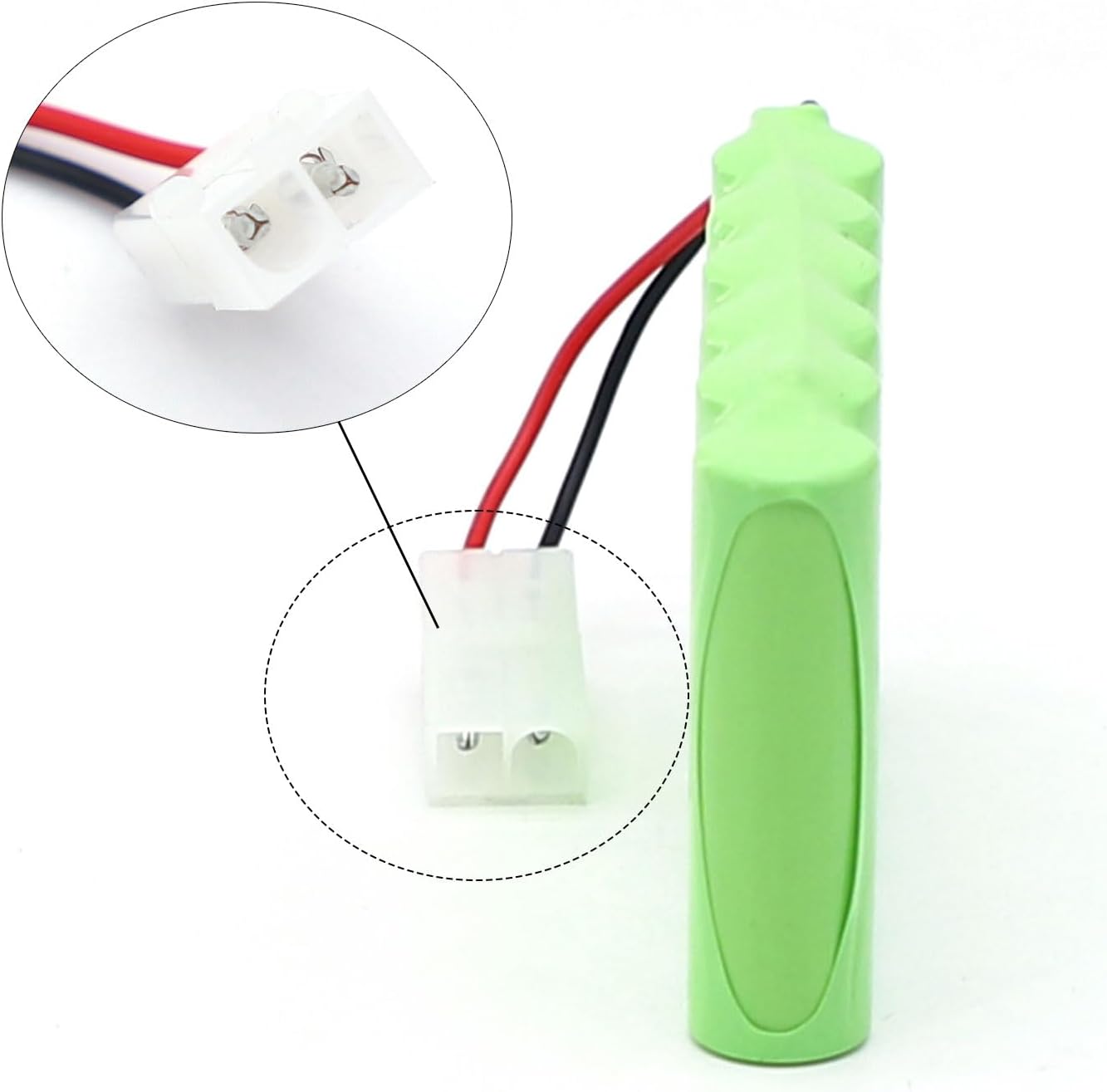SHAWOROCE 2400mAh 7.2V Ni-Mh Rechargeable Battery Replacement for RC Car Electric Toy Truck Construction-Dumper Remote