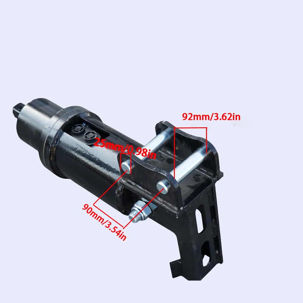 ATTACHXPRO Mini Excavator Auger Drill Attachment For 0.8 to 1.5 Tons Diameter 200mm with 2 Hydraulic Hoses,or Digging Holes, Drilling Pilesf Planting (200mm+300mm)
